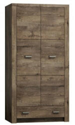  Gardróbszekrény Serfeno 100 (Sötét hamuszürke)