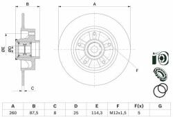 Bosch Disc frana BOSCH 0 986 479 E79 (0 986 479 E79) - automobilus