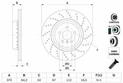 Bosch Disc frana BOSCH 0 986 479 G13 (0 986 479 G13) - automobilus