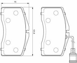 Bosch set placute frana, frana disc BOSCH 0 986 424 664 (0 986 424 664)