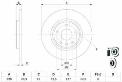 Bosch Disc frana BOSCH 0 986 479 E57 (0 986 479 E57) - automobilus