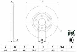 Bosch Disc frana BOSCH 0 986 479 E57 - automobilus