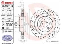 BREMBO Disc frana BREMBO PRIME LINE - UV Coated 09. A907.11 (09.A907.11)