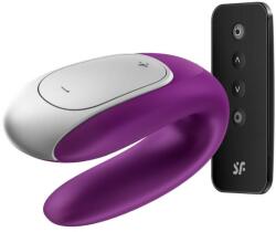 Satisfyer Vibrator Cuplu Double Fun Remote Control Bluetooth Violet Free APP