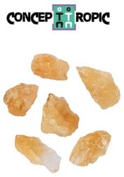 Cristal Natural Citrin (Incalzit) Brut - 20-29 x 14-22 mm - ( L ) - 1 Buc