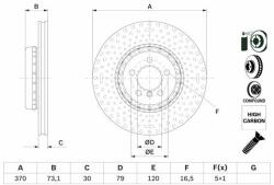 Bosch Disc frana BOSCH 0 986 479 E21 (0 986 479 E21) - automobilus