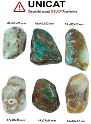 Palm Stone Opal Verde de Peru - Green Andean Opal Natural - 47-54 x 30-42 x 14-45 mm - ( XXL )