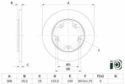 Bosch Disc frana BOSCH 0 986 479 F44 (0 986 479 F44) - automobilus