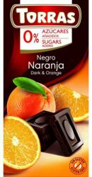 TORRAS Narancsos étcsokoládé hozzáadott cukor nélkül 75g (9)