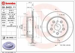 BREMBO Disc frana BREMBO PRIME LINE - UV Coated 09. B453.11 (09.B453.11)