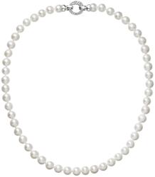 Pavona Colier de perle cu cristale Swarovski 22003.1 alb
