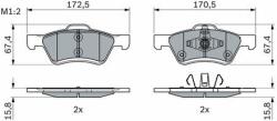 Bosch set placute frana, frana disc BOSCH 0 986 494 960 (0 986 494 960)