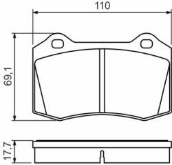 Bosch set placute frana, frana disc BOSCH 0 986 494 486 (0 986 494 486)