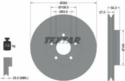 TEXTAR Disc frana TEXTAR PRO+ 92303405 (92303405)