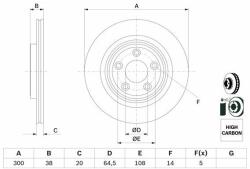Bosch Disc frana BOSCH 0 986 479 F67 (0 986 479 F67) - automobilus