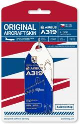 Aviationtag Czech Airlines - Airbus A319 - OK-MEL Blue/White