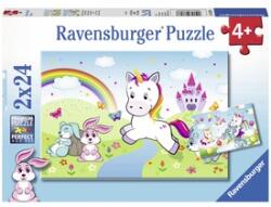 Ravensburger Csodás unikornisok 2 x 24 db puzzle (07828)