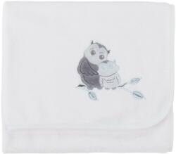 CuddleCo Paturica pufoasa din fleece 90x70 cm Comfi Love Owl Lenjerii de pat bebelusi‎, patura bebelusi