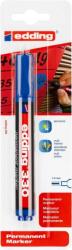 edding Marker permanent Edding 330, varf retezat 1-5 mm, albastru, blister (ED33003B)