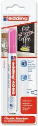 edding Marker Edding 4095 cu creta lichida, varf 2-3 mm, roz, blister (ED409569) - birotica-asp