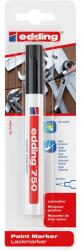 edding Marker Edding 750, cu vopsea, corp metalic, varf 2-4 mm, negru, blister (ED75001B)