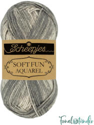 Scheepjes Softfun Aquarel 806 Cityscape - fehér-sötétszürke fonal