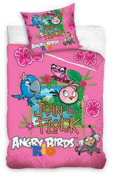 Carbotex Ágyneműhuzat Angry Birds Rio rózsaszín 140/200