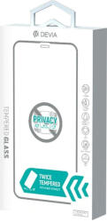 DEVIA Folie Sticla Real Series Privacy Twice iPhone 12 Mini Black (DFSRSPTIXIIMBK) - pcone