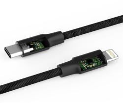 DEVIA Cablu Pheez Series Lightning la Type-C Black 1m-T. Verde 0.1 lei/buc (DVCPZTLBK) - pcone