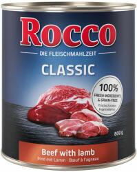 Rocco 6x800g Rocco Classic nedves kutyatáp- Marha & lazac