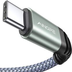UGREEN Ainope usb c към usb c кабел, Кабел за бързо зареждане найлонова оплетка -100 см