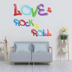  Sticker perete Love Rock & Roll