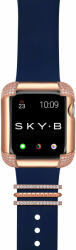 PAVE CORNERS Tok + VENICE Charm Szett Rose Arany Színű - P005R40 (40 mm-es órára) - applewatchtok