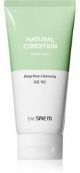 the SAEM Natural Condition Scrub Foam hámlasztó és tisztító hab peeling hatással 150 ml