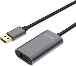 Unitek USB 2.0 hosszabbító kábel 20.0m - Szürke (Y-274)