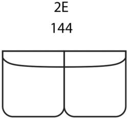 Vera ülőgarnitúra elem habszivacs variálható, elem, fix, karfa nélküli, 2E