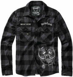 Brandit Férfi ing BRANDIT - Motörhead - Checkshirt - 61005-fekete/szürke kockás