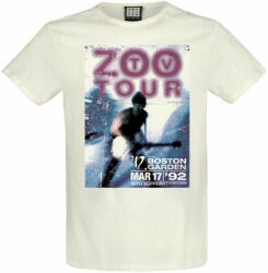 AMPLIFIED Tricou bărbați U2 - ZOO TV TOUR - VINTAGE WHITE - AMPLIFIED - ZAV210F67_VW