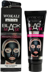 Wokali Masca neagra de fata anti-rid cu Argila Minerala, Vitamina A E, Efect detoxifiant si de intinerire, WOKALI BLACK Mask, 130 ml