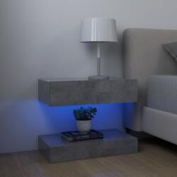 vidaXL Noptieră, gri beton, 60x35 cm, lemn prelucrat (3079687)