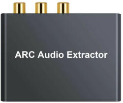  HDMI ARC audio leválasztó, 192Khz, digitális és analóg hang kimenet