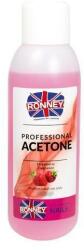 Ronney Professional Soluție pentru îndepărtarea ojei Căpșună - Ronney Professional Acetone Strawberry 500 ml
