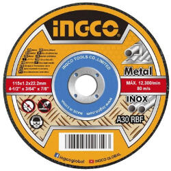 INGCO Disc abraziv, panza debitare metal 115mm (MCD1211550) - ingcomag