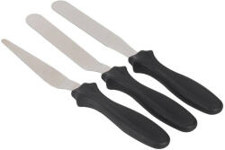  3 darabos spatula, kenőkés, cukrászkés készlet