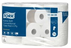 Tork Tork Prémium kistekercses toalettpapír, 4 rétegű, szuperfehér, 153 lapos, 7*6 tekercs/karton SCA-110