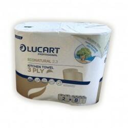 LucArt Econatural 2.3 Háztartási 3 rétegű tekercses kéztörlő 24 tekercs/karton 821639
