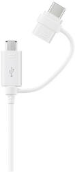 Samsung MicroUSB + USB-C 2in1 adatkábel 1.5 m (Fehér)
