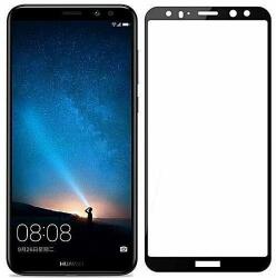 Huawei P Smart 2019/Honor 10 Lite 5D üvegfólia teljes kijelzőre, átlátszó (fekete keret)