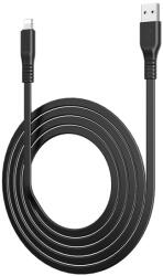 BOROFONE BX23 lightning kábel (lapos kialakítás), lapos, 2, 4A, 1m, fekete