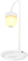 BOROFONE BQ8 vezeték nélküli töltő, asztali lámpa, 10W, fehér